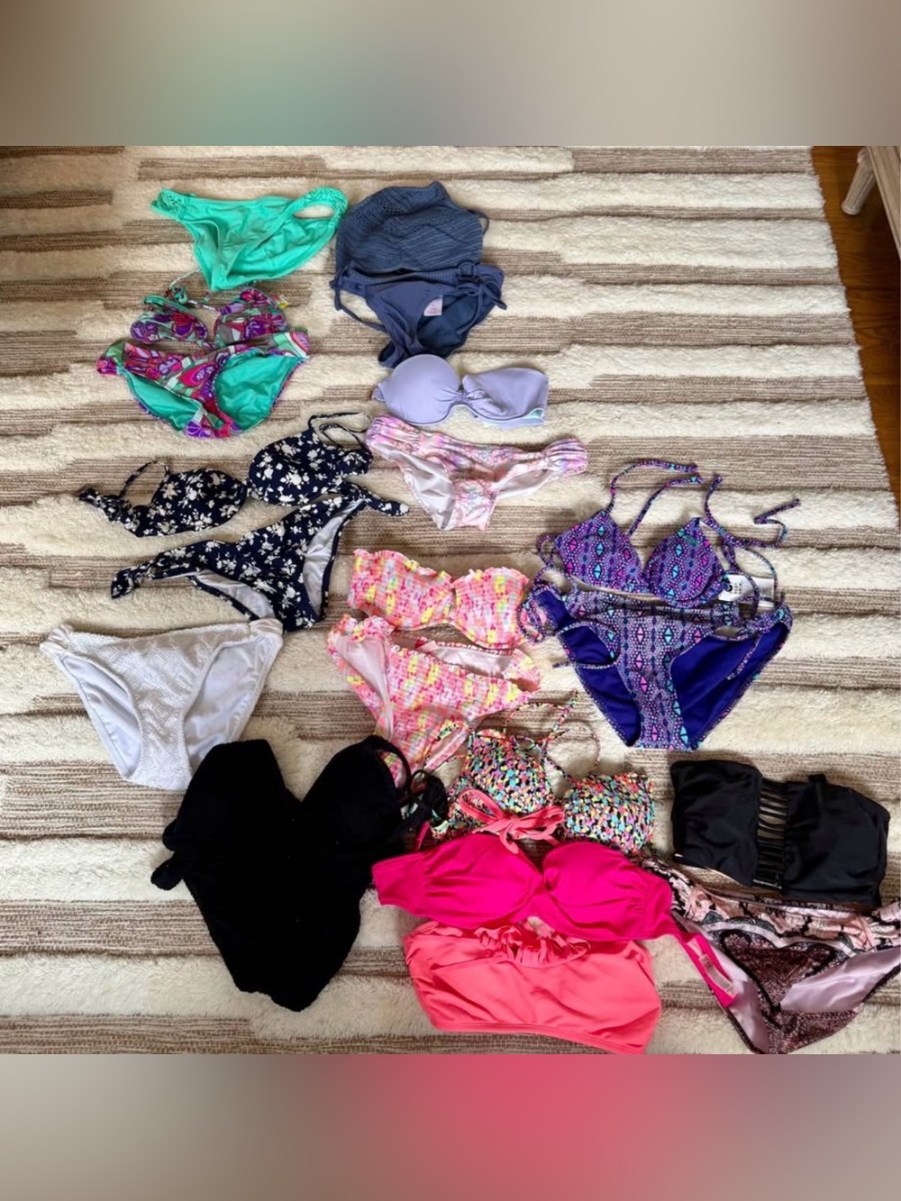 Mixed Women's Bikini Lot 8 sets - Bright Multicolor & Solid Styles